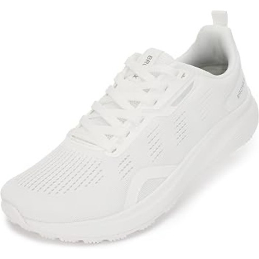 Bronax Mens Womens White Mesh Walking Shoes Athletic Sneakers S73 Size EU 38